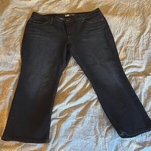 Lee Women's Petite Dark Blue Jeans